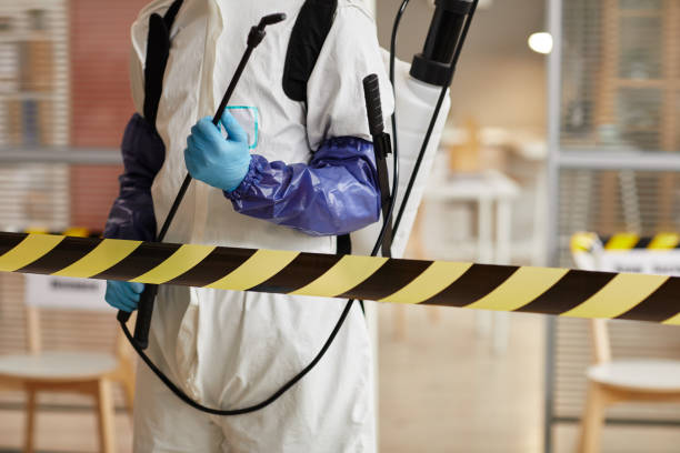 Professional Sewage Cleanup technician working in Burlington, NC